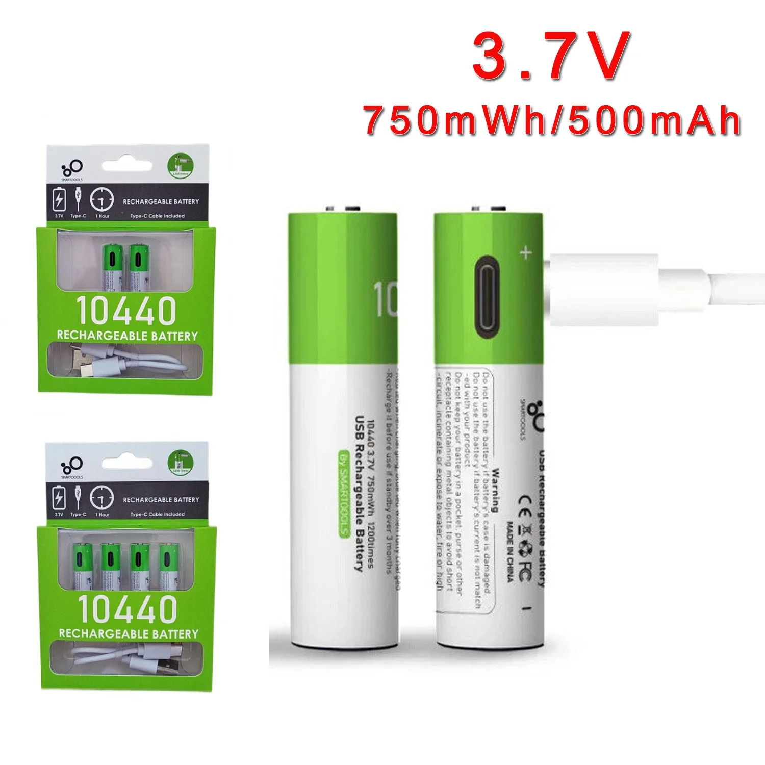 

NEW 1-10PCS 3.7V 10440 Rechargeable Li-ion Battery AAA 3A Button Top for Headlamp Mechanical Mod Torch Headlight Vap Original