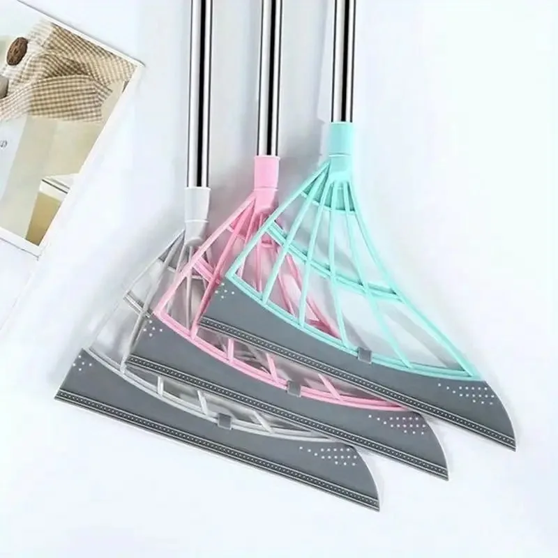 Magic Broom, Household Foldable Cleaning Bathroom Glass, Integrated Wiping Mop, Household Small Broom, Retractable Broom