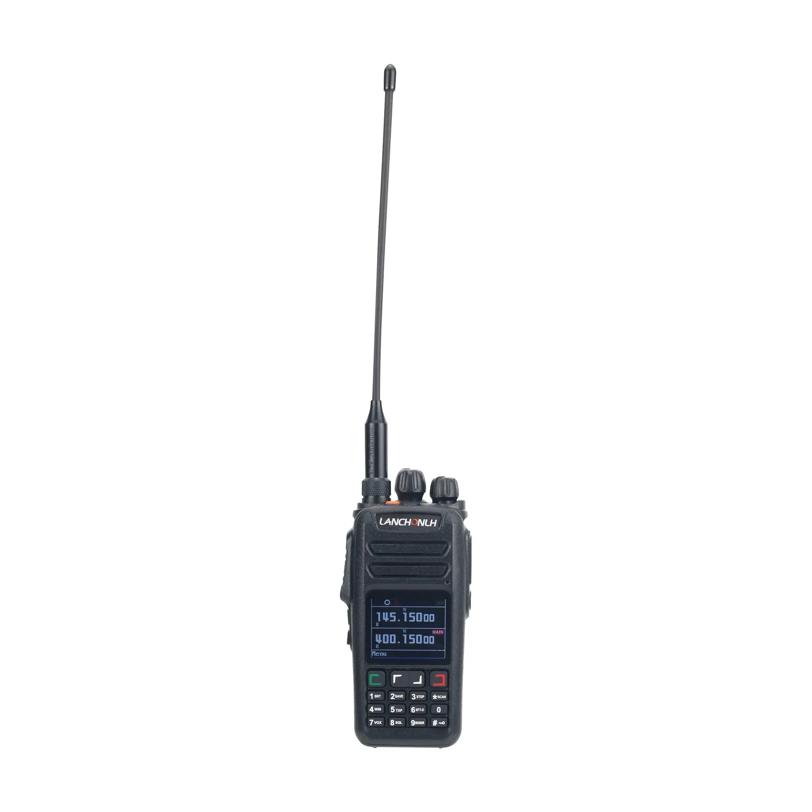 LANCHONLH Alta Potencia 10W HG-UV78 VHF UHF Radio de Doble Banda Walkie Talkie 3KM con Anillo PTT Bluetooth Se adapta a Motociclistas