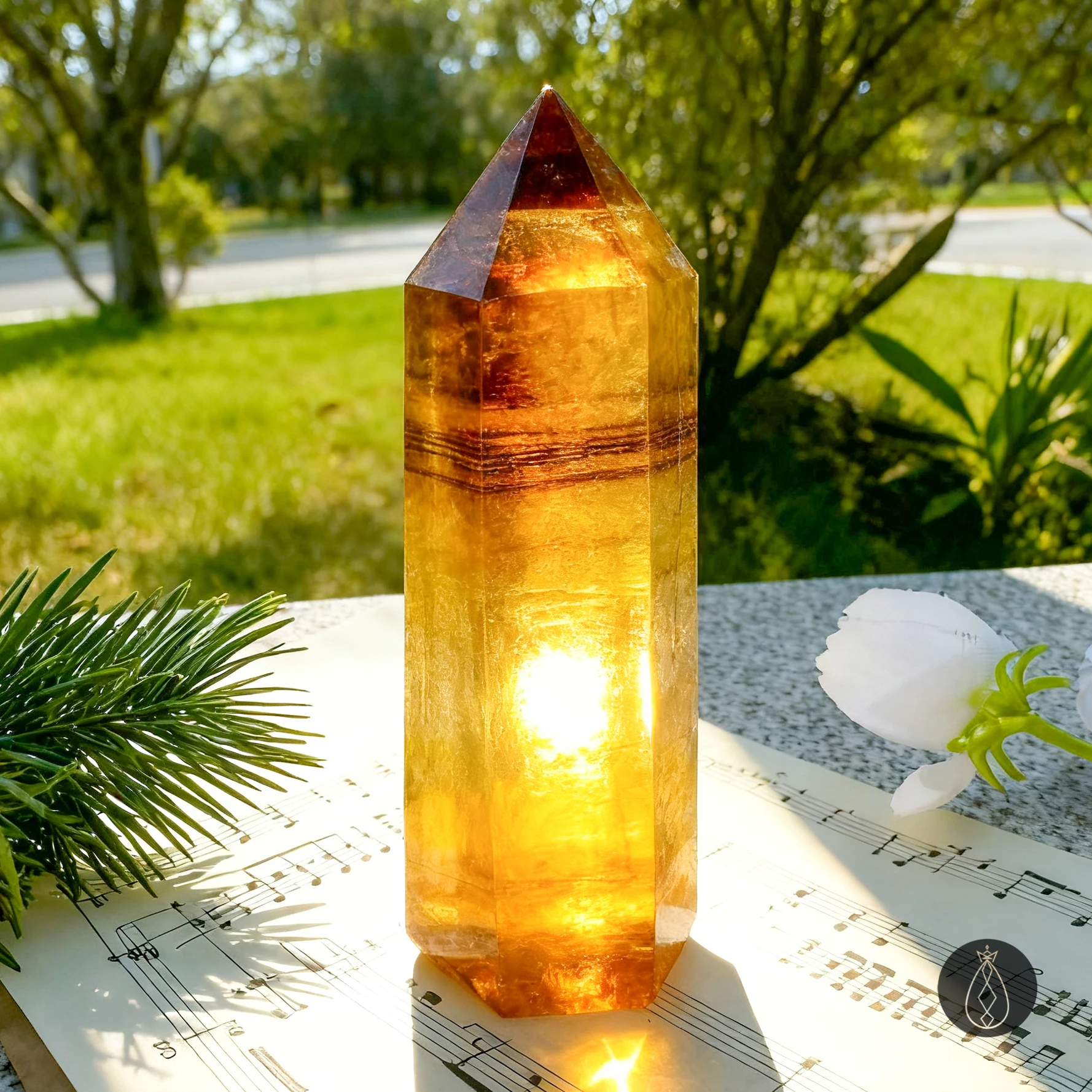 1 Pcs AAAAA Quality Yellow Fluorite Tower | Natural Crystal | Polished and Smooth | Yellow Fluorite | Home Decoration