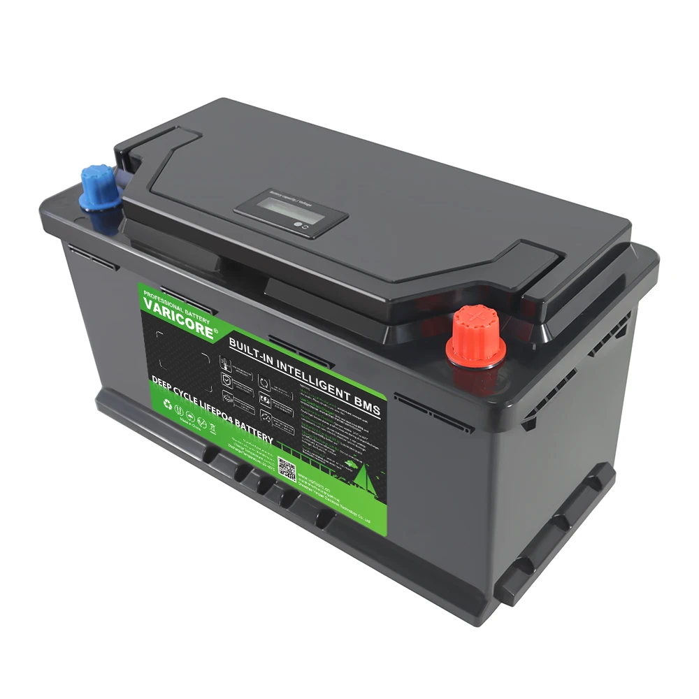 VariCore 12 V/12.8 v 100AH LiFePO4 accu 4 string BMS Max 300A 6000 Cycli voor Auto lichter Golf auto 14.6 V Batterijen Belasting Gratis