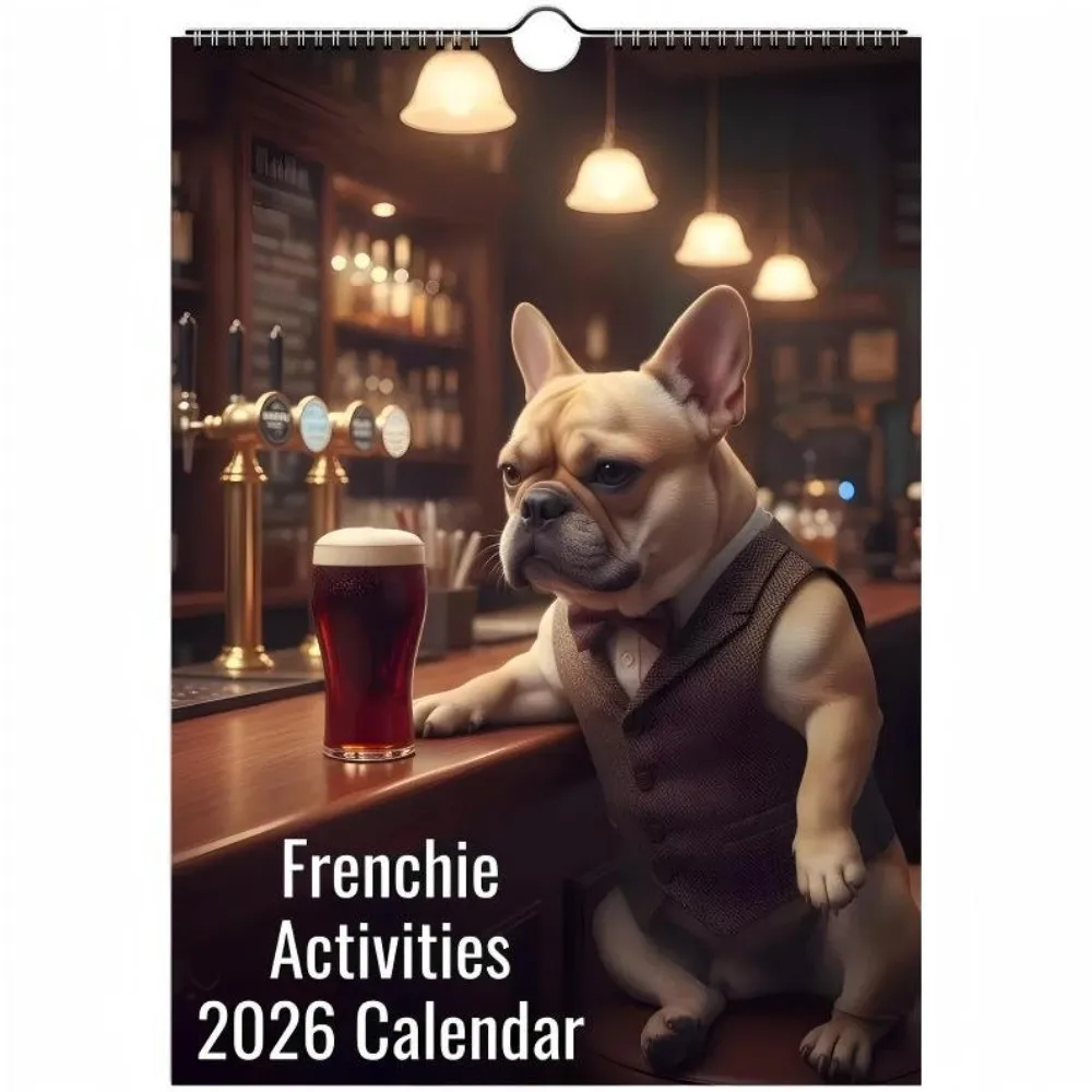 

Fantastic Pug Calendar 2026 Beagle German Shepherd Wall Calendar Family Planner Golden Retriever Funny Dog Calendar Home Decor