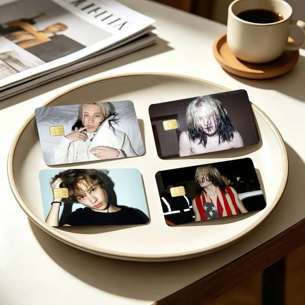 Underground Rapper N-Nettspend 4pcs 1Set Card Stickers Small Waterproof Chip 4PCS Card Sticker Anti-Scratch