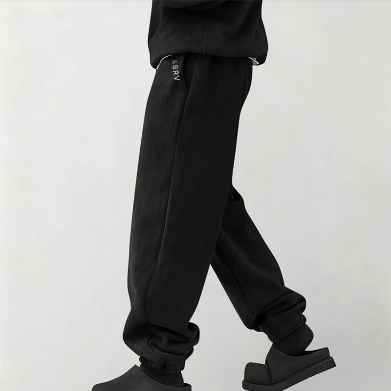 

Men's Fleece Joggers Autumn Winter Thermal Pants Trousers Casual Outdoor Sportwear Street Fashion Hip Hop Hipster Sweatpants