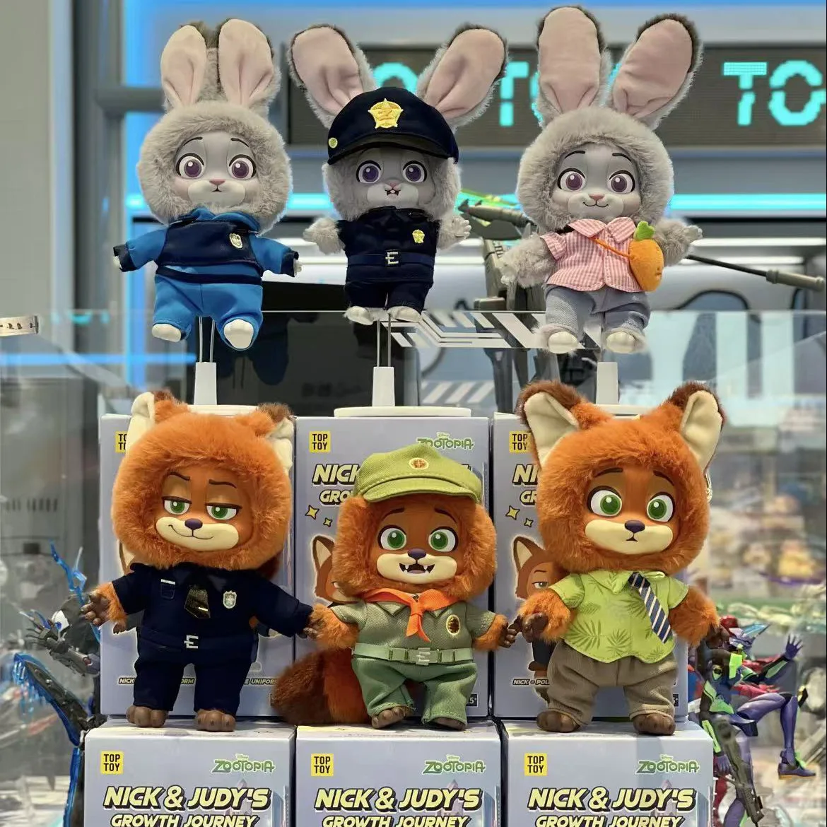 

/Дисней Зоотопия Ник Джудис Серия ростовых путешествий Плюшевая глухая коробка Милый мультфильм Изысканная модель Орнамент Сюрприз Mysterybox Подарок