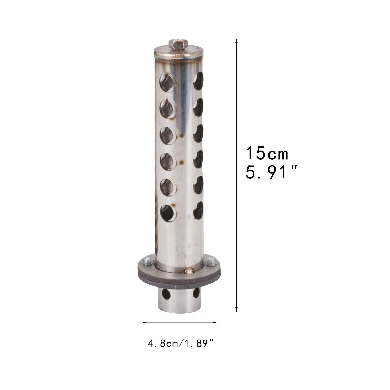 Motorcycle Exhaust Silent Pipe Multiuse Sturdy Practical Easy Installation Stainless Steel for Motorcycle Fittings