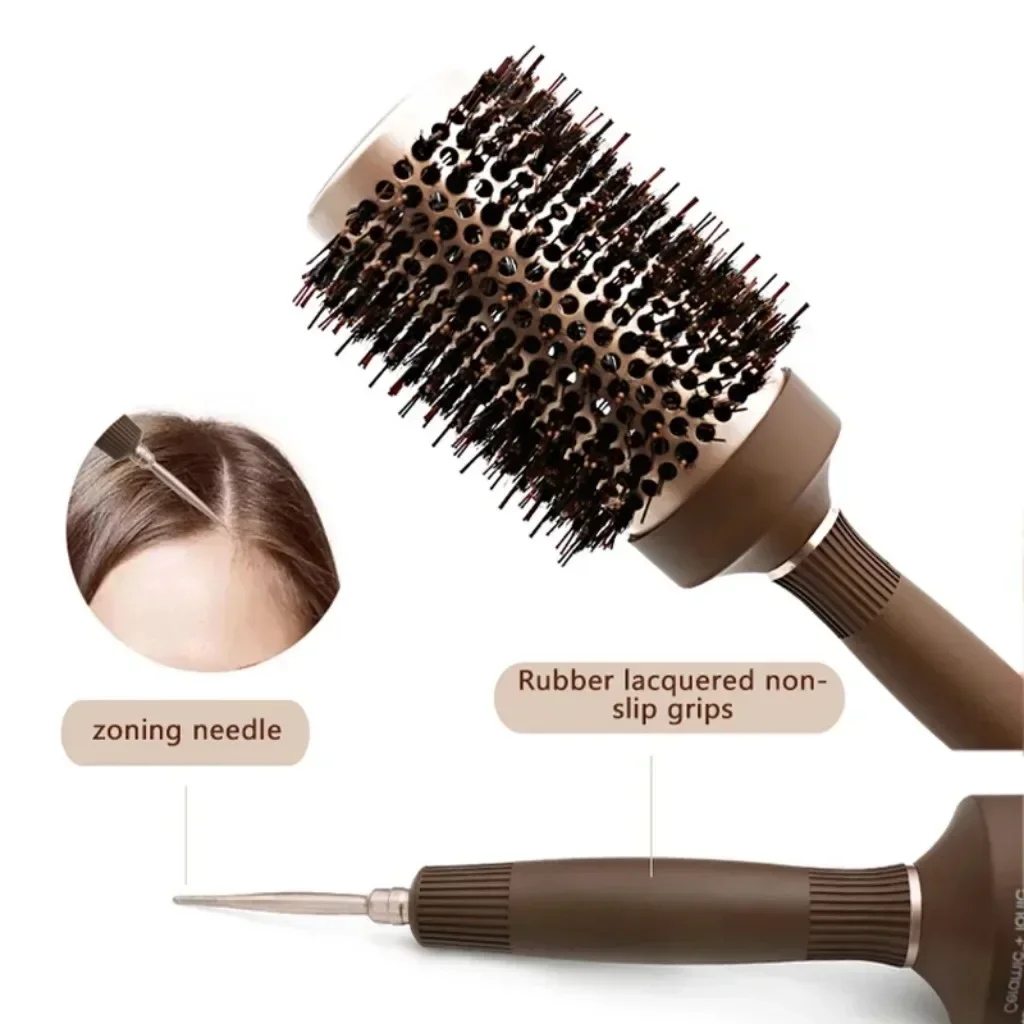 Curling Comb Professional Anti Static Hair Combs ทนอุณหภูมิสูงอลูมิเนียมหลอดเซรามิคหวี Salon เครื่องมือ