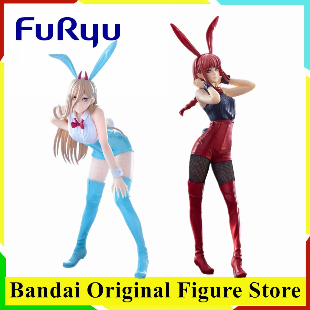 

Original FuRyu CHAINSAW MAN BiCute Bunnies Makima Red Color ver Power Light Blue Anime Figure Toy PVC Model Collection Figurine