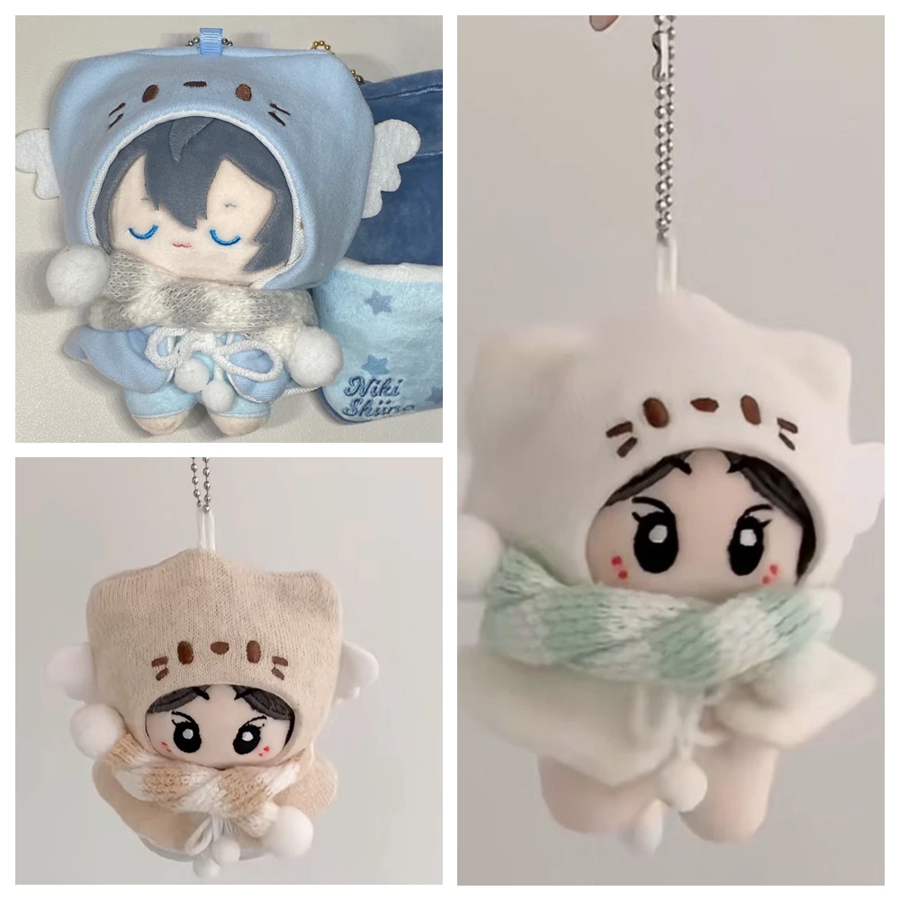 

10 Doll Clothes Little Dog Cat Cloak With Scarf Casual Style Handmade Cape Star Fish Doll Dress Up Accessories