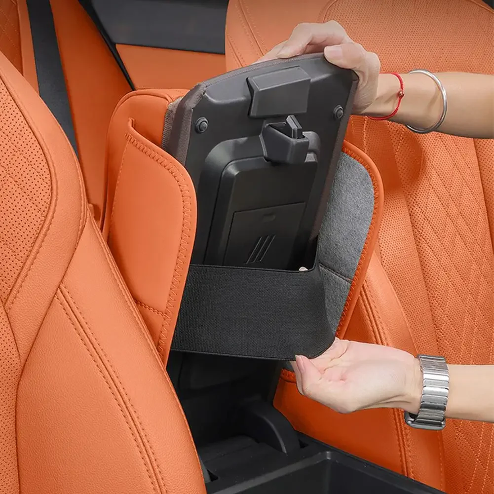 For Haval H9 2rd 2024 2025 Car Armrest Box Height Increase Pad Car Armrest Box Storage Bag Car Leather Protective Cover