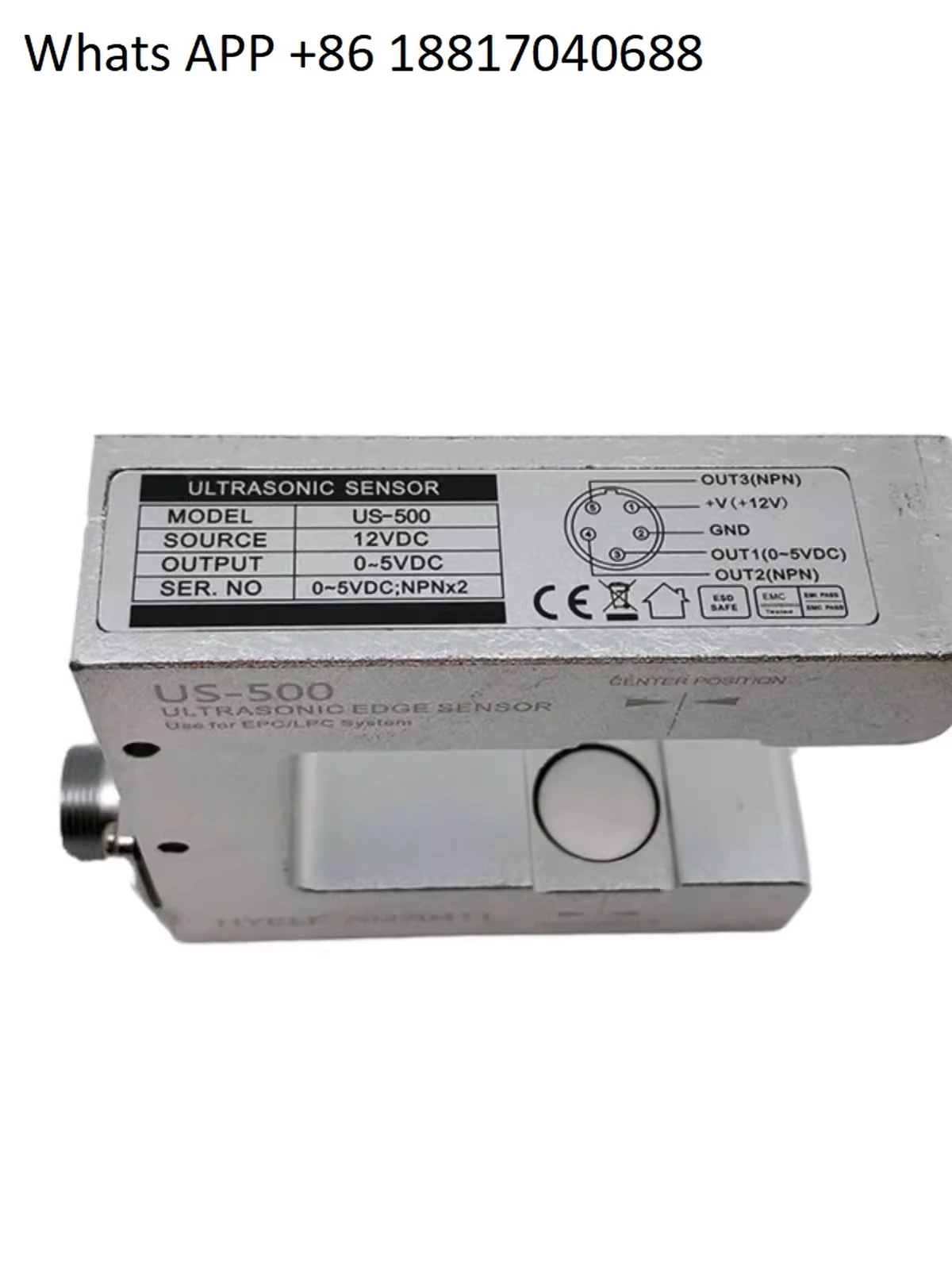 U-shaped deviation correction ultrasonic sensor US-400S is suitable for airtight materials Plastic film Paper US-500