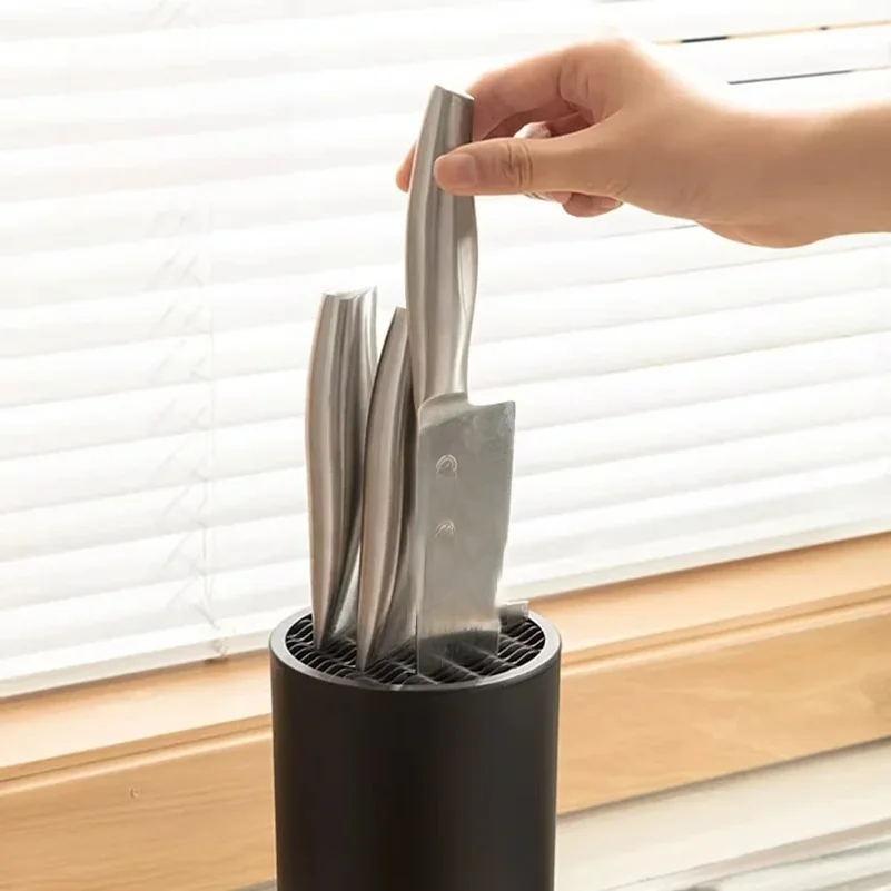 6 Styles Knife Holder Inserted Knives Storage Stand Fruit Knife Cleaver Chop Bone Knife Scissors Organizer Kitchen Accessories 4