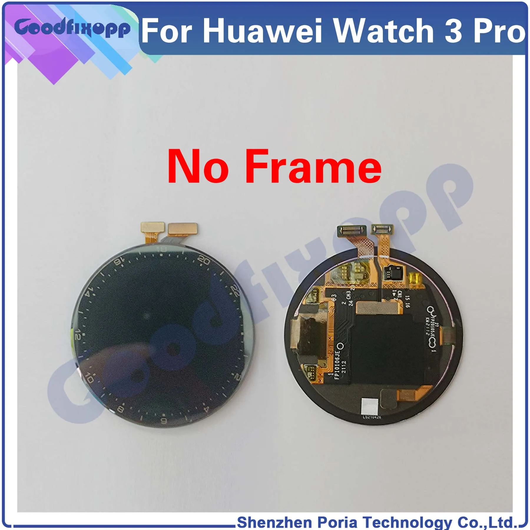 For Huawei Watch 3 Pro 48MM GLL-AL01 Watch3Pro LCD Display Touch Screen Digitizer Assembly Repair Parts Replacement