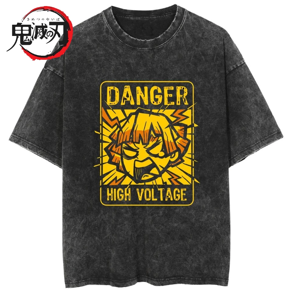 

2026 Chinese New Year Anime Devil Killer Kamado Nezuko Laundry T-shirt Summer Men's and Women's Casual Short Sleeved Top