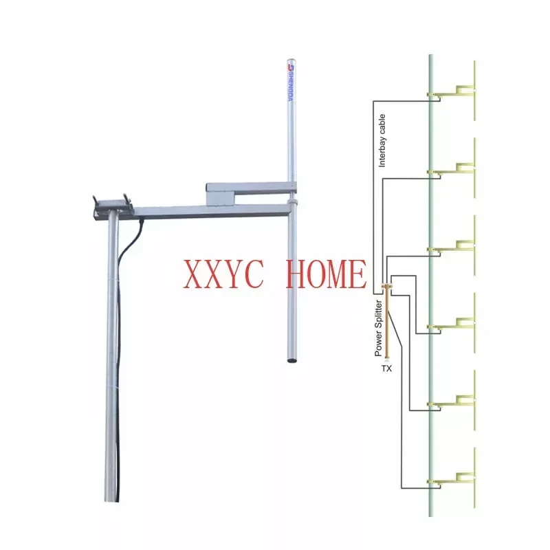 1000Watt High Power  88-108MHz Fm Broadcast Dipole Antenna with 7/16 Din Connector