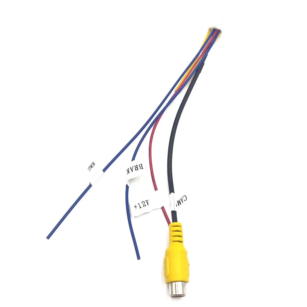 RCA Reversing Rear View Cable Adaptor Car Stereo Audio DVD Radio Monitor 10Pin Connector for Rear View Backup Camera