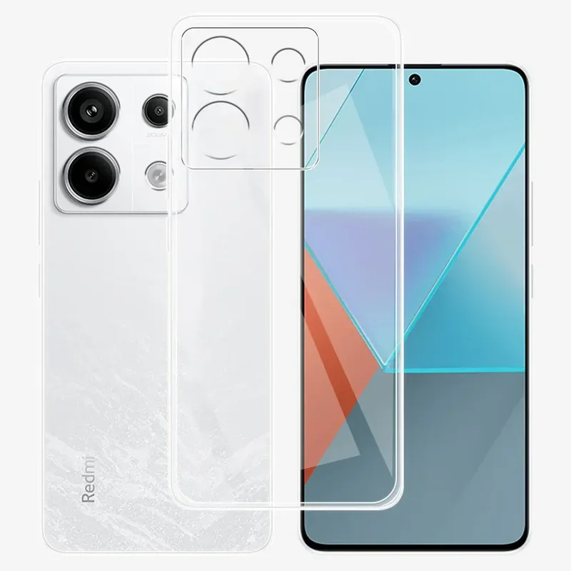 

For Xiaomi Redmi Note 13 Pro 5G case clear soft silicone TPU phone cases For Xiomi note13 4G Little POCO X6 X6pro cover fundas