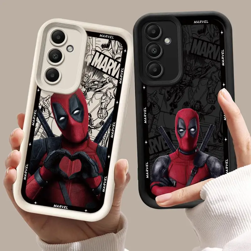 Marvel Deadpool Phone Case for Samsung Galaxy A15 A25 A35 A55 A51 A71 A72 A73 A52 A52s A53 A54 Soft 4G 5G Soft Cover