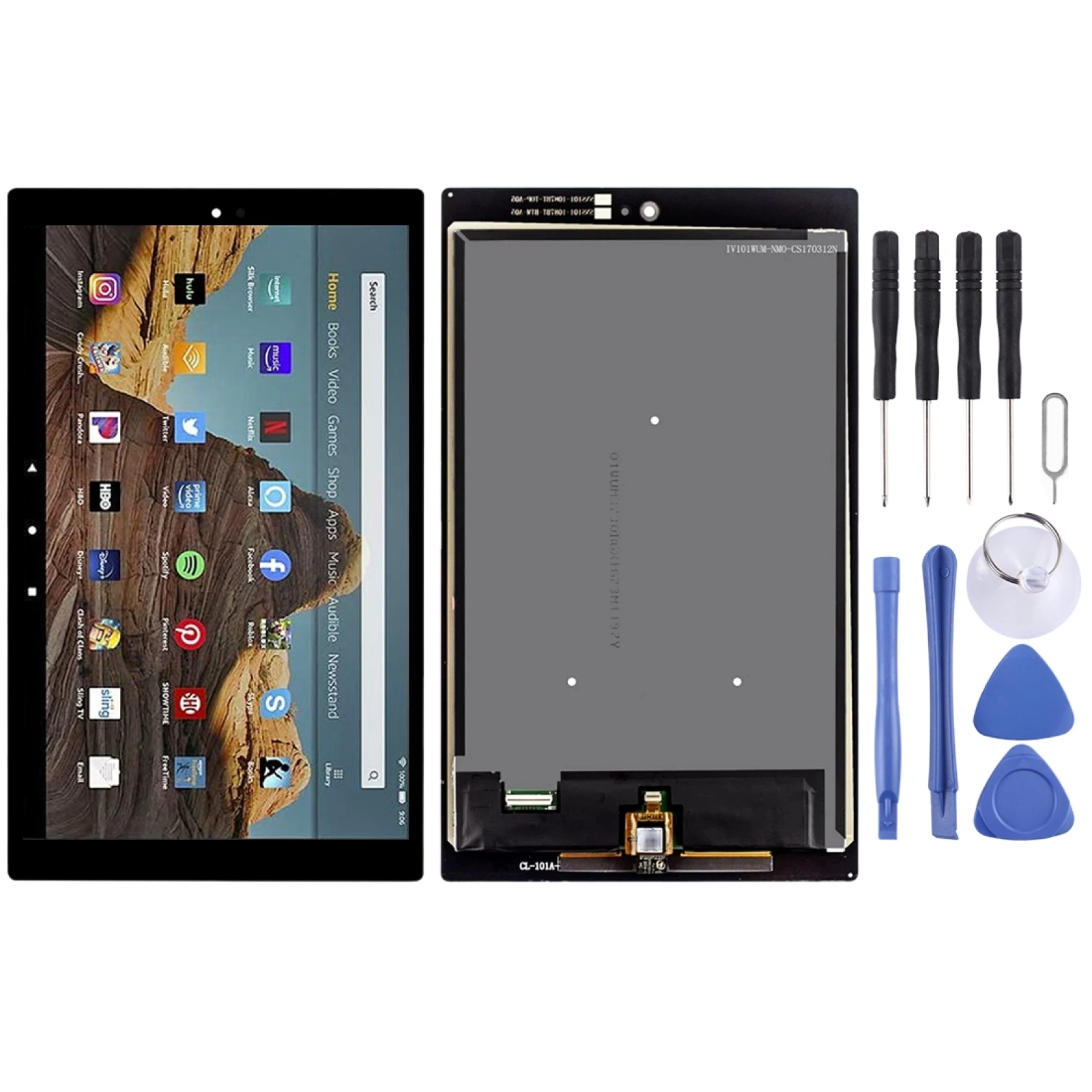 OEM LCD Screen for Amazon Fire HD 10 2019 9th Gen m2v3r5 with Digitizer Full Assembly