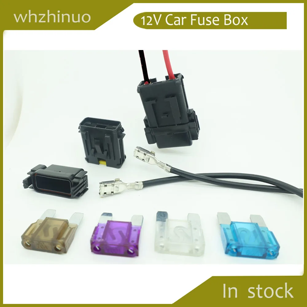 03.01000 1way car/motorcycle tricycle/fuse boxUniversal standard plug-in fuse boxUltra high power ATC shaped fuse holder Max 100