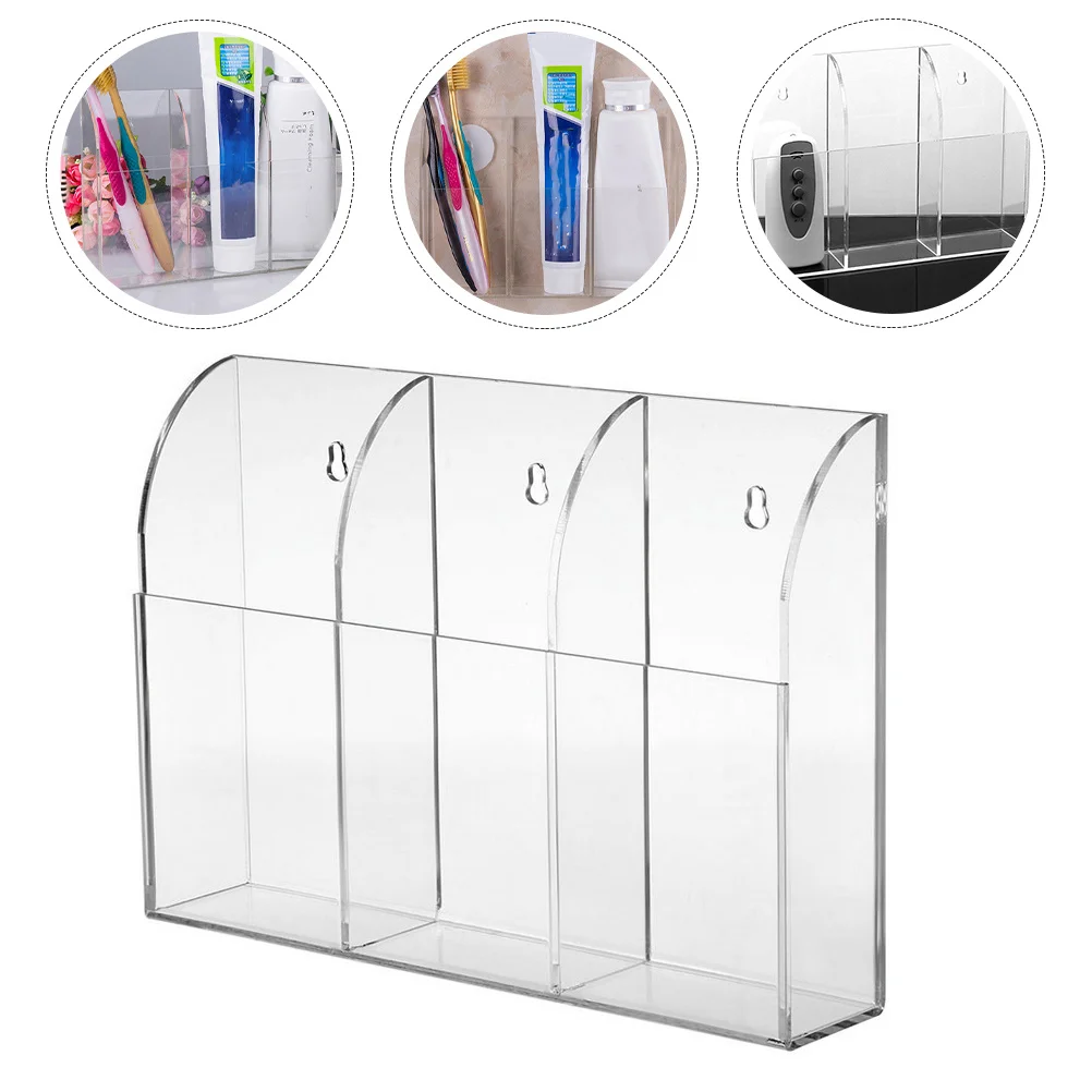 

Remote Controller Box Transparent Acrylic Multifunctional Storage Organizer For Marker Pen Living Room Bedroom Bathroom