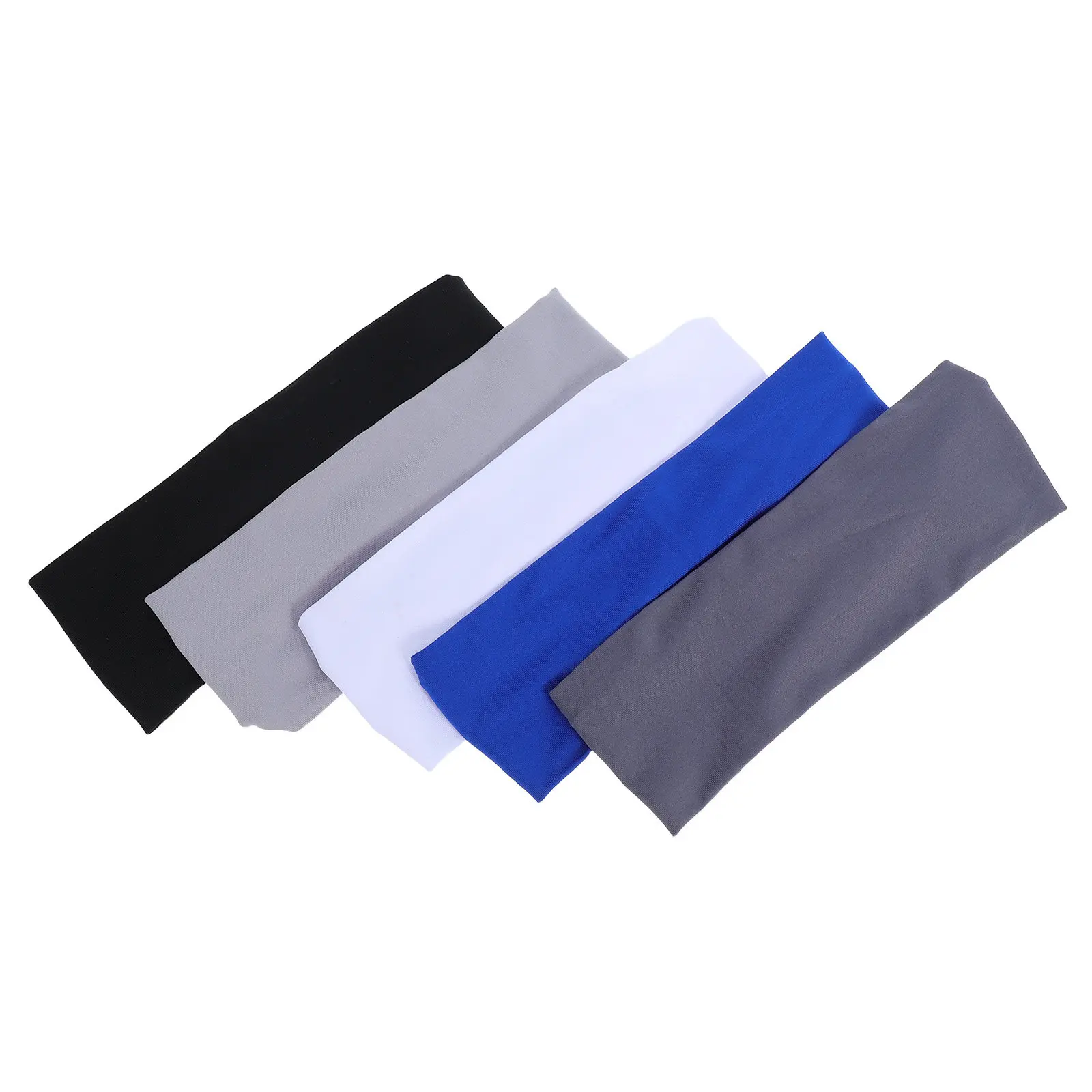 

5Pcs Athletic Headband Breathable Sweatproof Elastic Hairband for Sports Running Basketball Soccer Yoga Outdoor