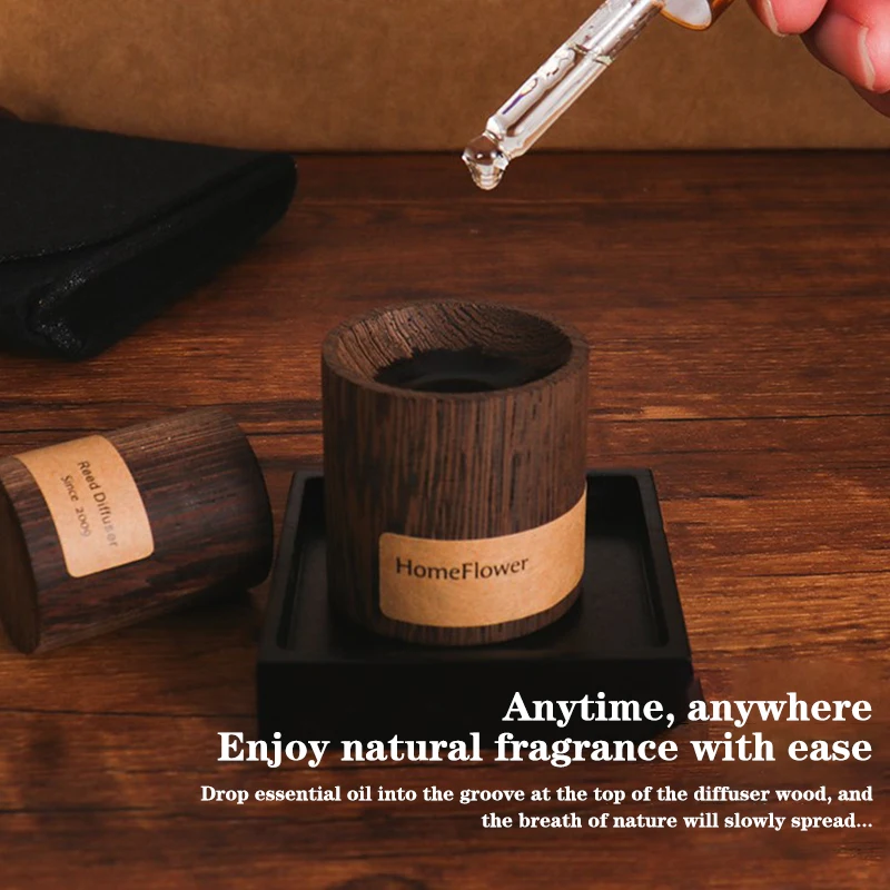 Essential Oil Diffuser Wooden,Room Fragrance Stress Relief Refreshing Air Home Incense Sleep Refreshing Sleep Aid Tools