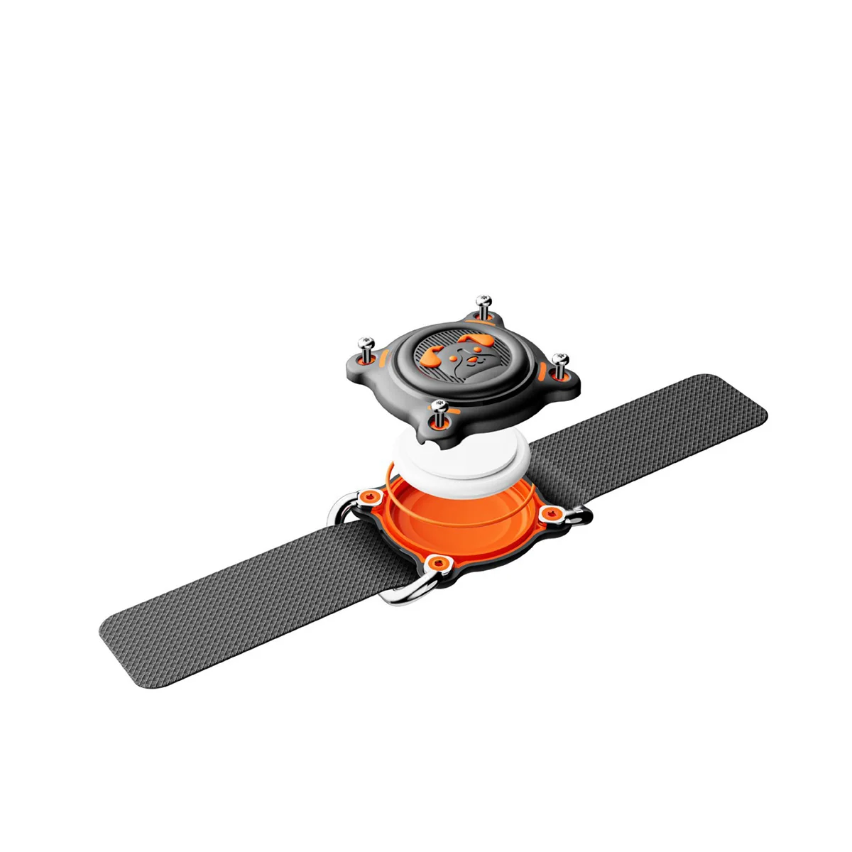 ที่ยึด AirTag สำหรับปลอกคอสุนัข ปลอกคอ AirTag สำหรับสุนัข พร้อมห่วงโลหะแบบถอดได้ เหมาะสำหรับปลอกคอกว้าง 1.2 นิ้ว สำหรับเคส Apple AirTag