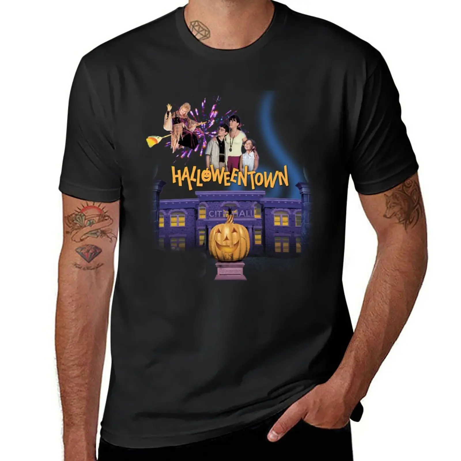 New HalloweenTown T-Shirt t-shirts man graphic t shirts mens t shirts