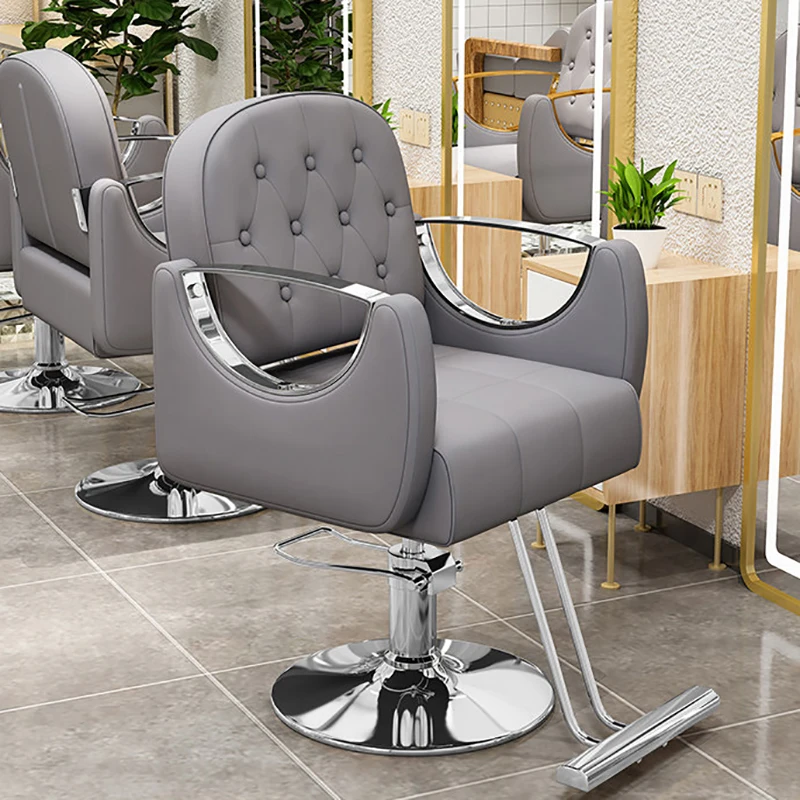 Modern Styling Chair with Footrest Hair Stylist Chair Foam Padded Hair Salon Nail Studio Salon Stylist sillón de barbería