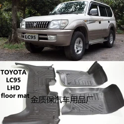 Use for Toyota Land Cruiser prado LC95 car carpet LC95 car floor trunk mat Full Set Fit For LC95 waterproof car floor mat J90