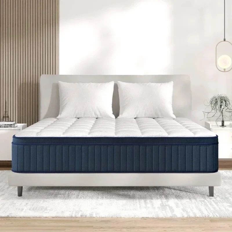 Avenco Full Size Mattress,12 Inch Full Mattress in a Box with Latex Memory Foam & Individual Pocket Springs, Medium Firm Hyb