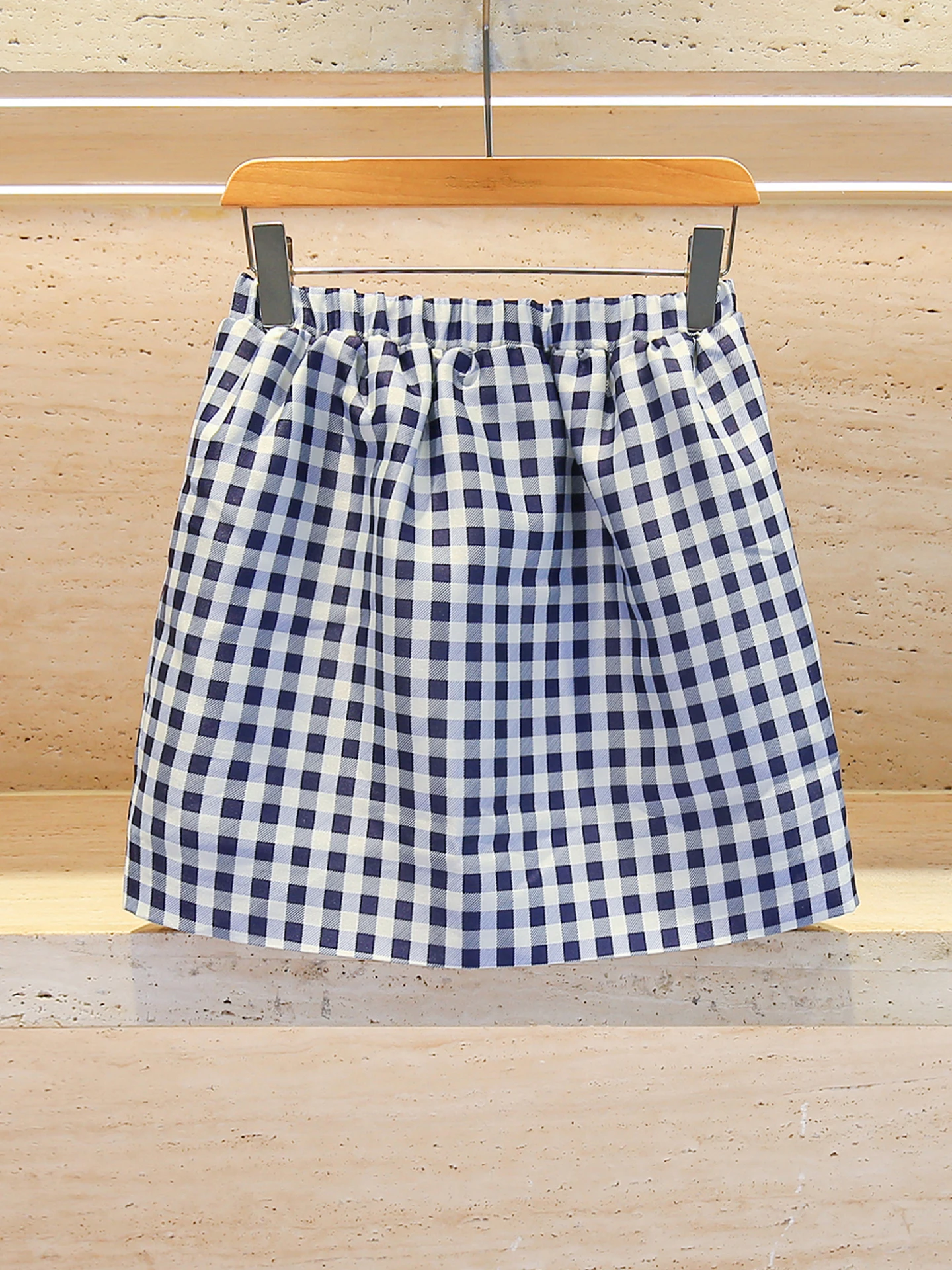 

High Waist Plaid Skirt Versatile Ele Women's Premium Faion Summer 2025 A-Line Commute Sle Stand Fit ort Skirt
