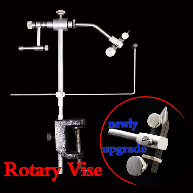 Royal Sissi High Quality Fly Tying Vise withC-Clamp handle Harden steel Jaws precision dual ball bearing rotary fly fishing Vice