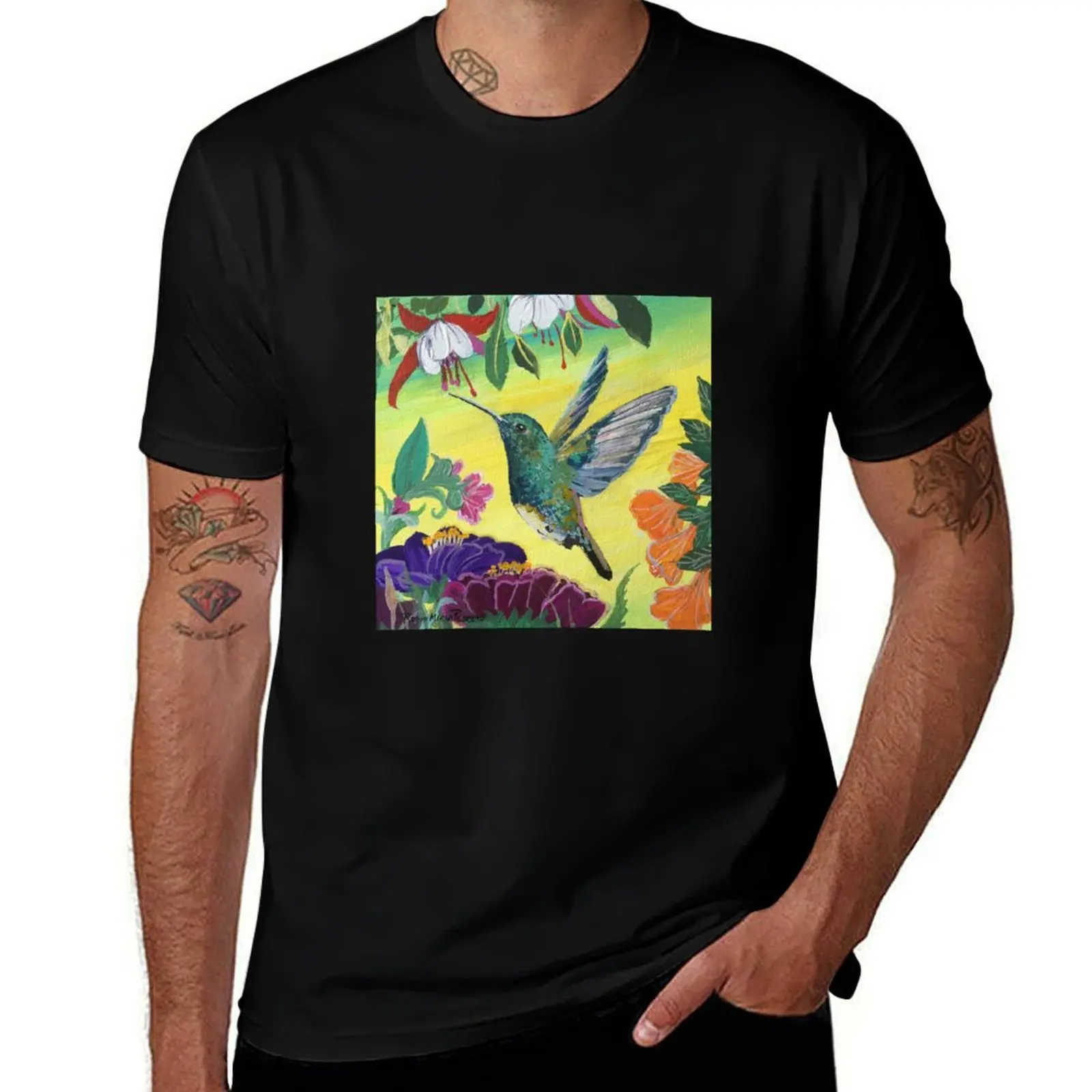 Hummingbird T-Shirt Comfortable Workout Short Sleeve Shirt T-Shirt