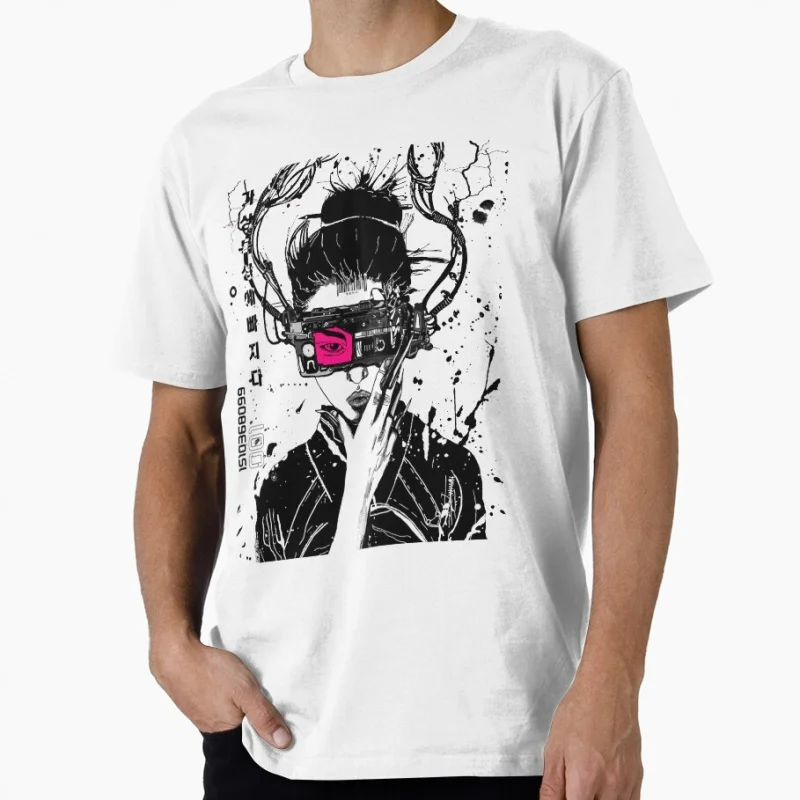 Cyberpunk Vaporwave Modern Urban Styl Gift t shirt 100% cotton O-Neck Short Sleeve Graphic Clothes All size tops S-6XL