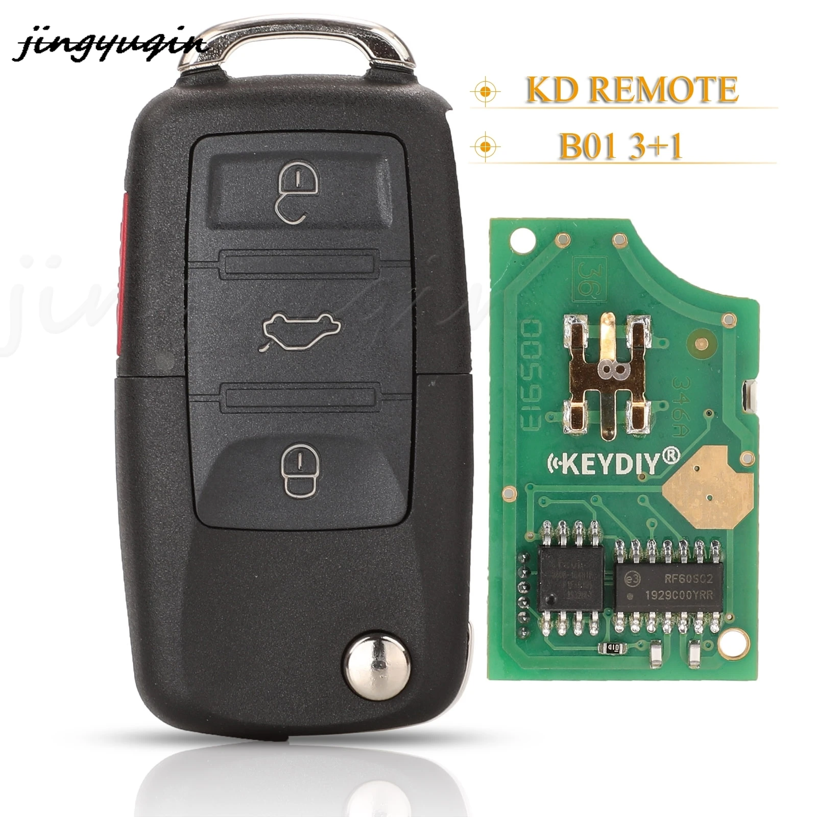 

jingyuqin B01 3+1 кнопки KD удаленная серия дистанционного ключа для машины URG200/KD900/KD200