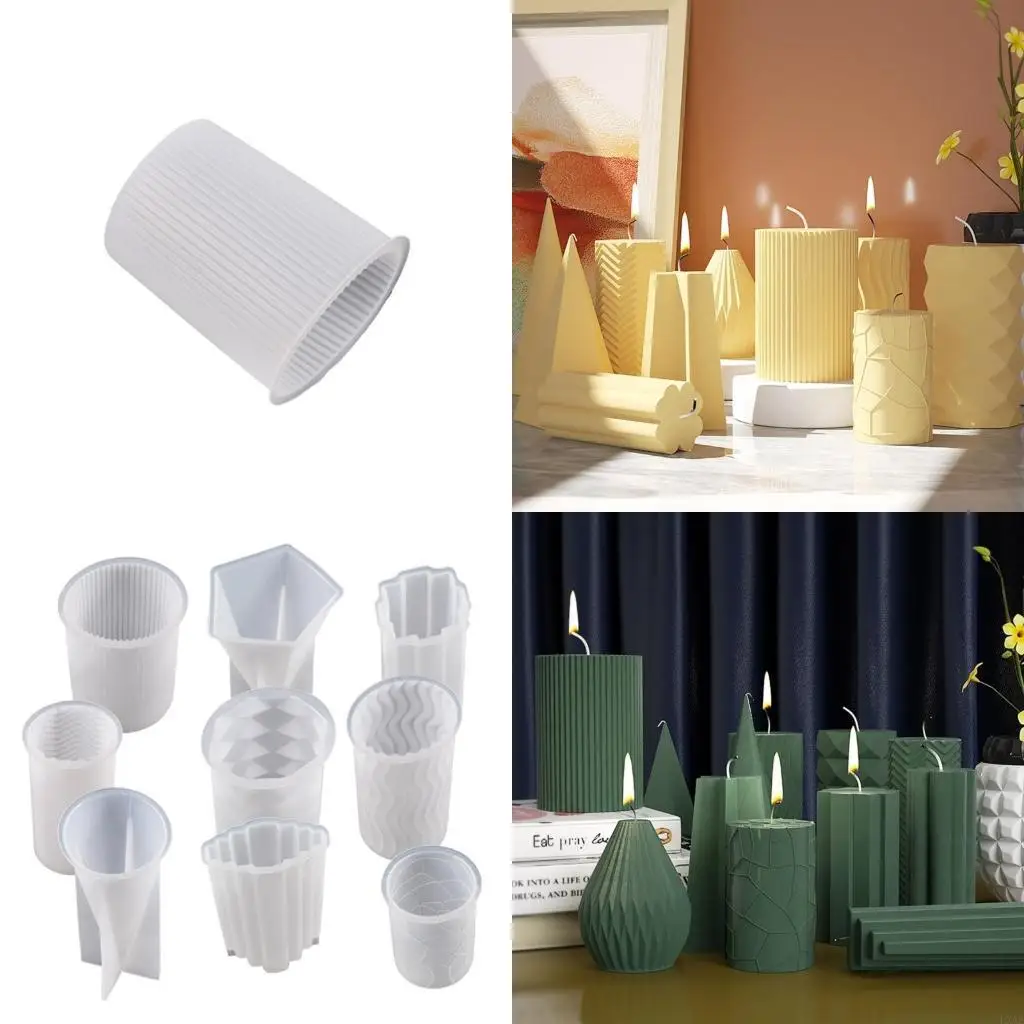 

Силиконовые формы для свечей, цилиндр для изготовления свечей, формы для литья из эпоксидной смолы для изготовления свечей,