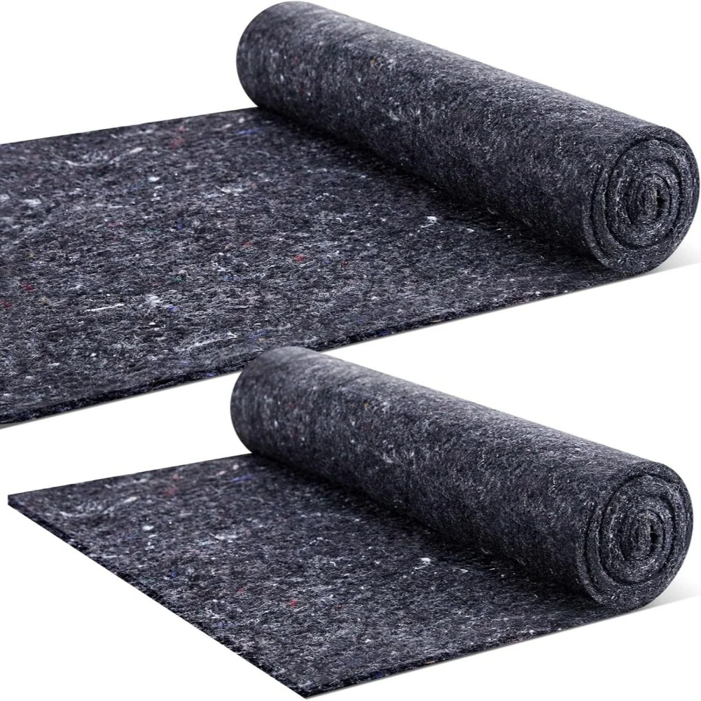 Grey Polyester Sound Absorbing Cotton Blanket 16x60in For Dishwasher Insulation And Pipe Noise Reduction DIY Home Improvement