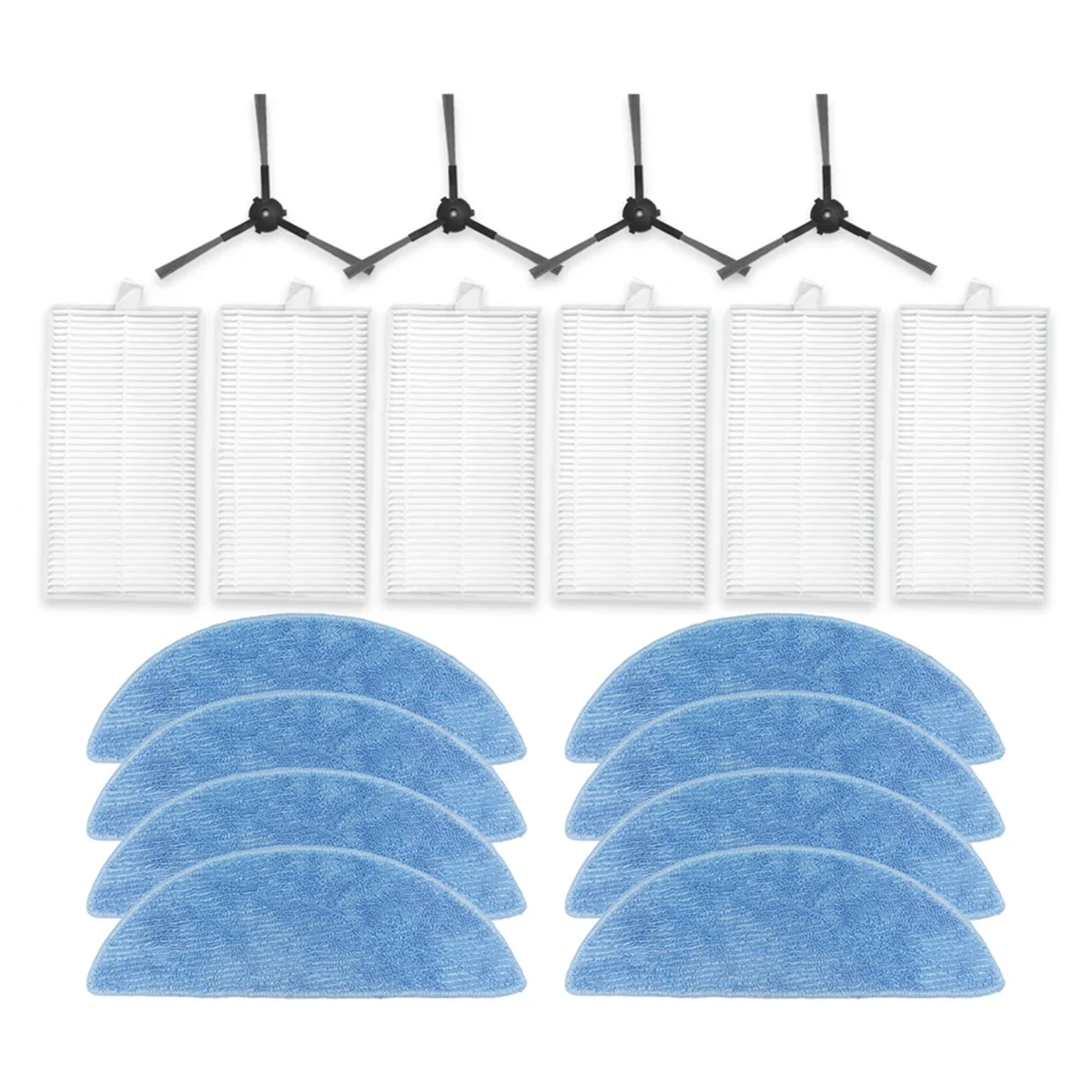 A97G لـ DEBOT Y1 PRO، Y1 PRO أجزاء المكنسة الكهربائية فرشاة جانبية فلتر Hepa ممسحة قماش الملحقات