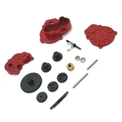 Aluminum Transmission Gear Cover+ Gear kit For FMS 1/24 FCX24 POWER WAGON 1/24 FCX18 Lemur , UNIMOG, K5 BLAZER,MAX SMASHER