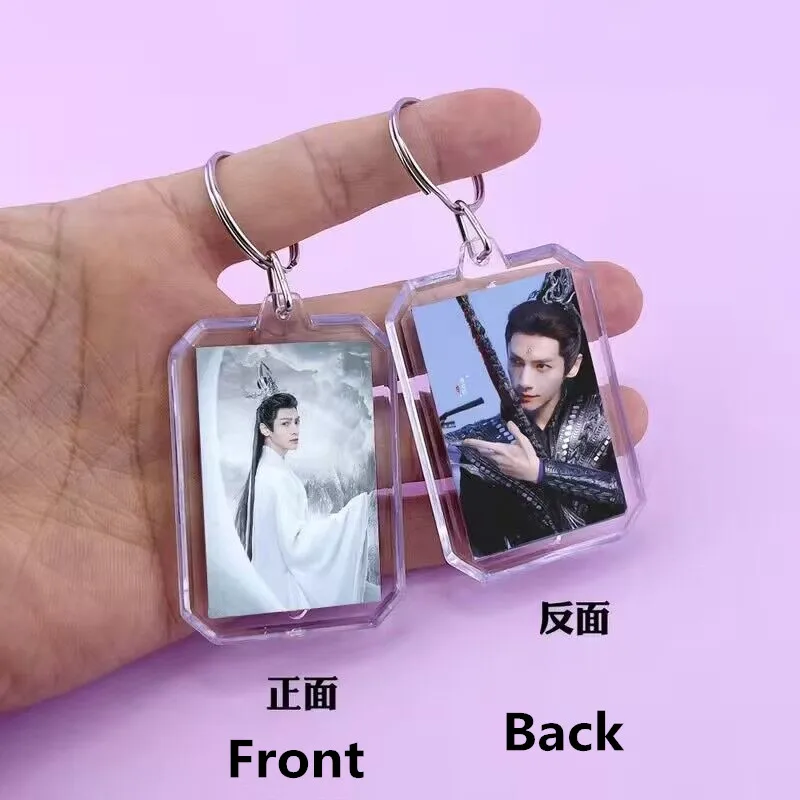 Luo Yunxi Bai Lu Cute Keychain Till The End Of The Moon Cosplay Acrylic Stand Figure Desk Decor Cartoon Bag Pendant Jewelry Gift