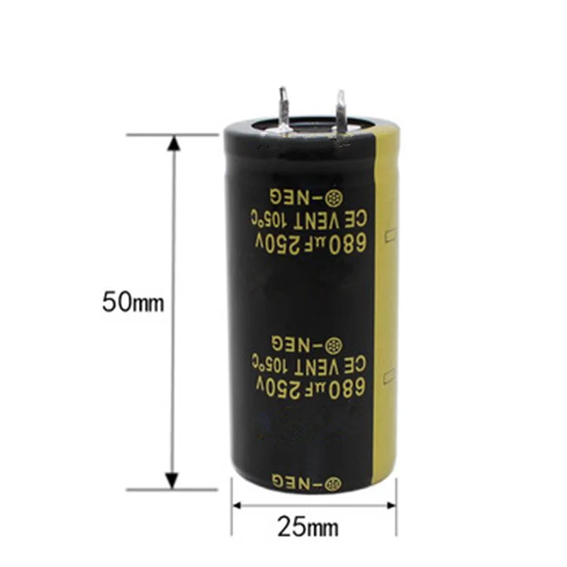 2Pcs  Audio Electrolytic Capacitor 250V 220UF 330UF 470UF 680UF 1000UF 2200UF For Audio Hifi Amplifier High Frequency Low ESR