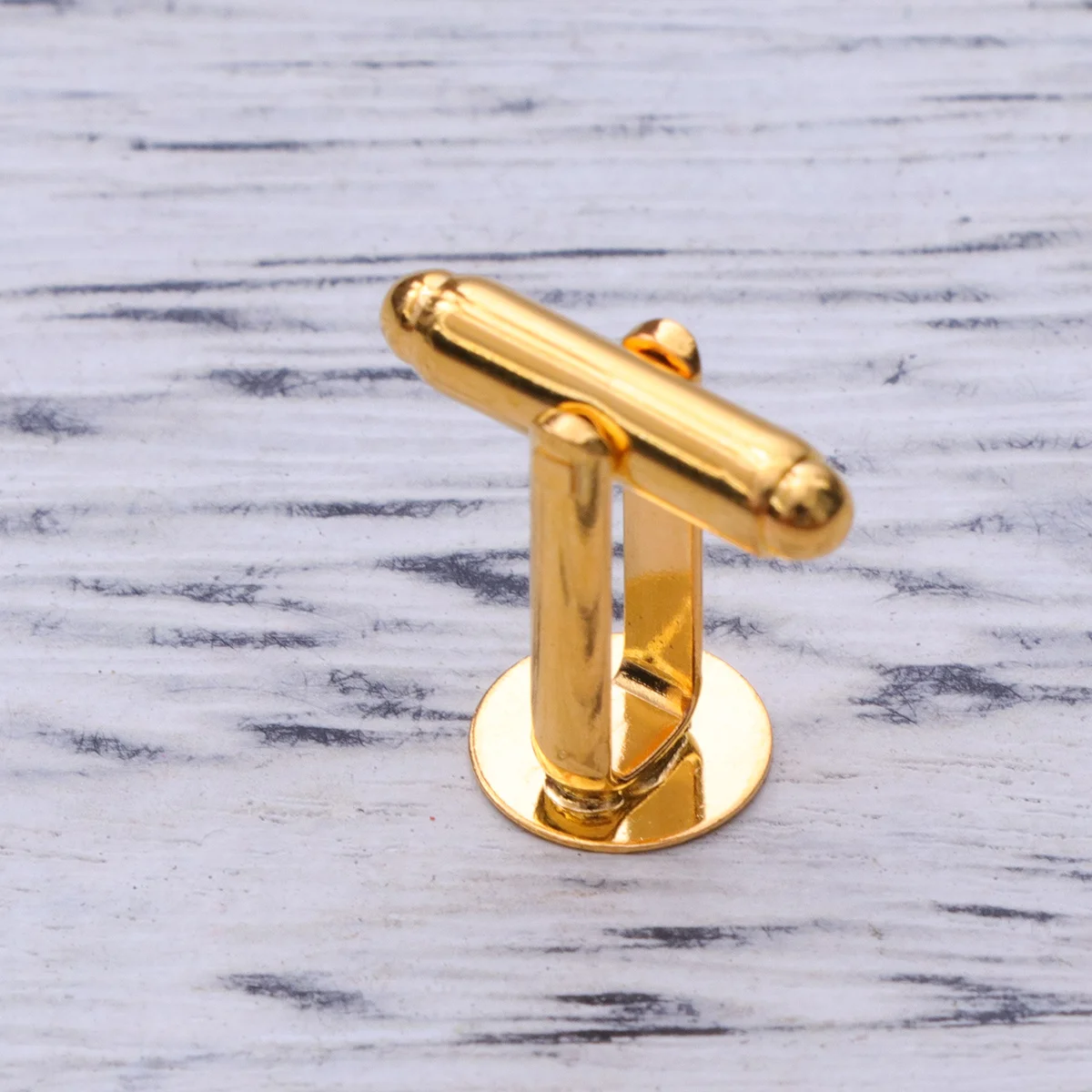 

10Pcs 12Mm Round Metal Cuff Links Gold Tone Shirt Fasteners for Casual Business Outfits French Style Cufflinks Accessories