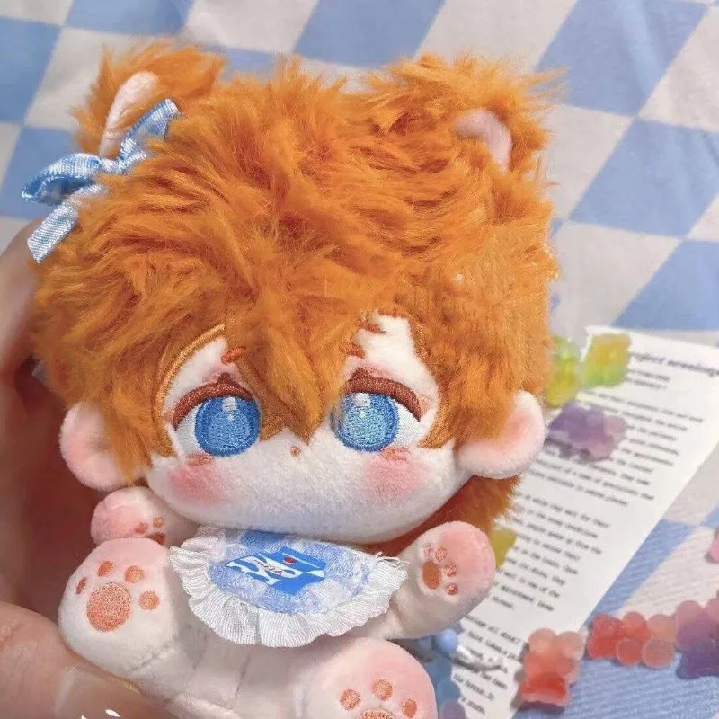 10CM Anime Nakahara Chuuya Cute Plush Doll Cartoon Cotton Body Pendant Keychain Stuffed Toys Plushie Gift 2