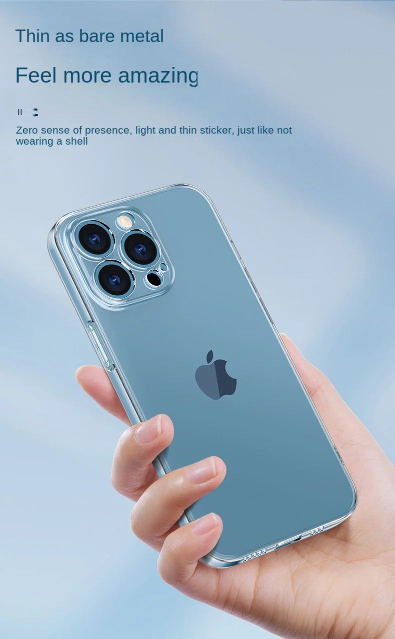 Transparent TPU Case Shockproof Phone Back Cover for iPhone 15 14 13 12 11 8 7 6S XS Pro Max Plus SE 2020 2022 Mini X XR