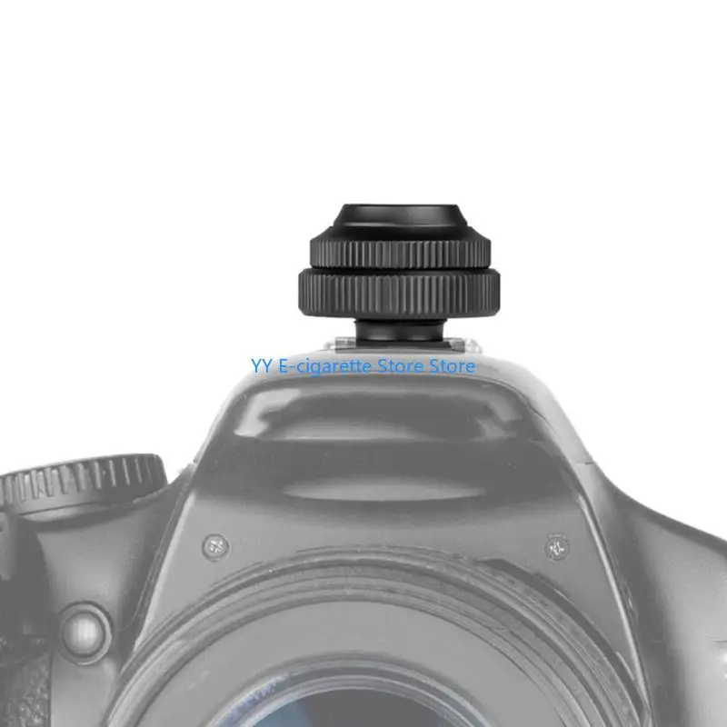 

Portable Camera Cold Shoe Adapter Camera Adapter with 1/4Inch Connection for External Flash and Mic Quick Attachment