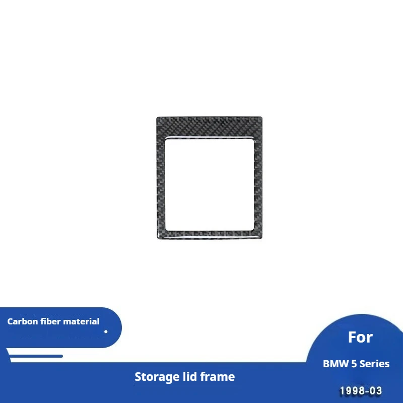 

For BMW 98-03 5 Series E39 Carbon Fiber Interior Modification Parts Central Control Storage Box Decorative Sticker