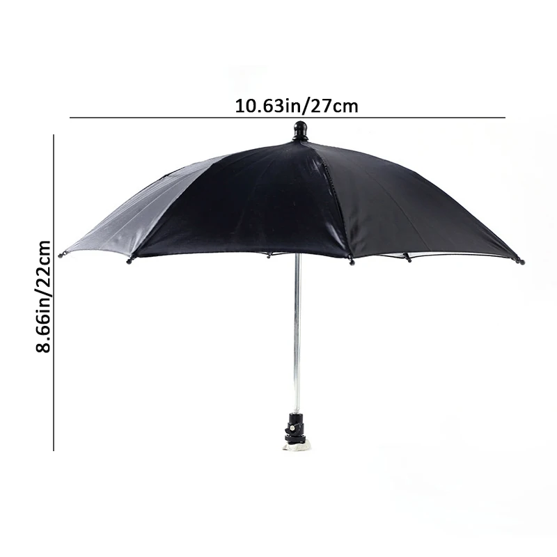 Paraguas para cámara de 27CM, soporte para lluvia para cámara General, paraguas para cámara fotográfica, accesorios de fotografía al aire libre