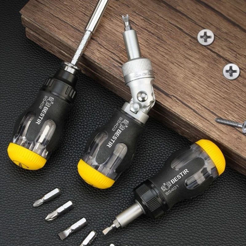 

Ratchet Screwdriver Dual-purpose Telescopic Screwdriver Labor-saving Screwdriver